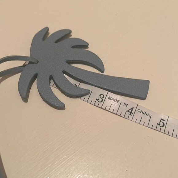 Sexy Little Vintage Handmade palm tree Leather Bag Charm Cute Nature Keychain - Picture 5 of 6